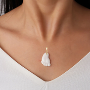 Foot Pendant - Breast Milk Jewelry