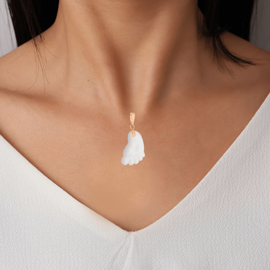 Foot Pendant - Breast Milk Jewelry