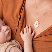 Mother and Baby Pendant - Breast Milk Jewelry